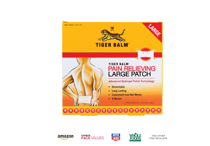 TIGER BALM LARGE PAIN RELIEVING PATCH